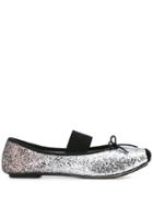 Repetto Strap Ballerina Pumps - Silver