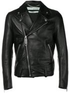 Off-white Business Casual Biker Jacket - Black