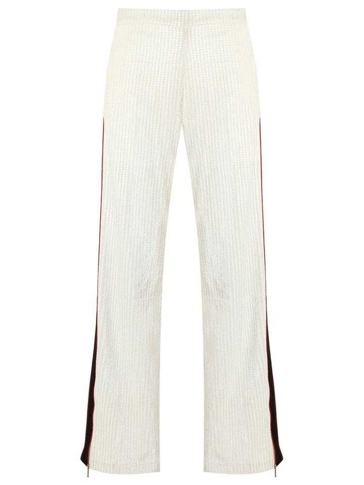 Reinaldo Lourenço - Flare Trousers - Women - Polyester - 42, White, Polyester