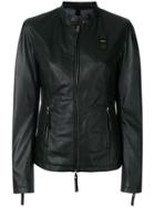 Blauer Fitted Zipped Jacket - Black