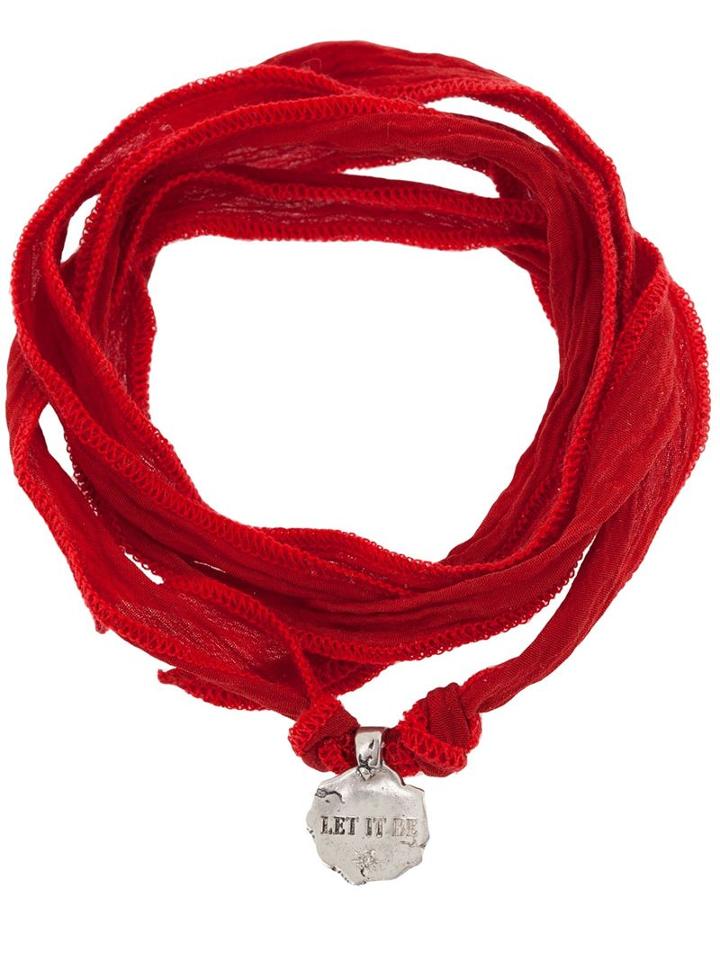 Catherine Michiels Fabric Bracelet, Men's, Metallic