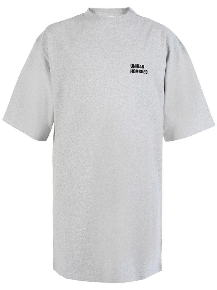 Vetements Oversized T-shirt, Men's, Size: Xs, Grey, Cotton