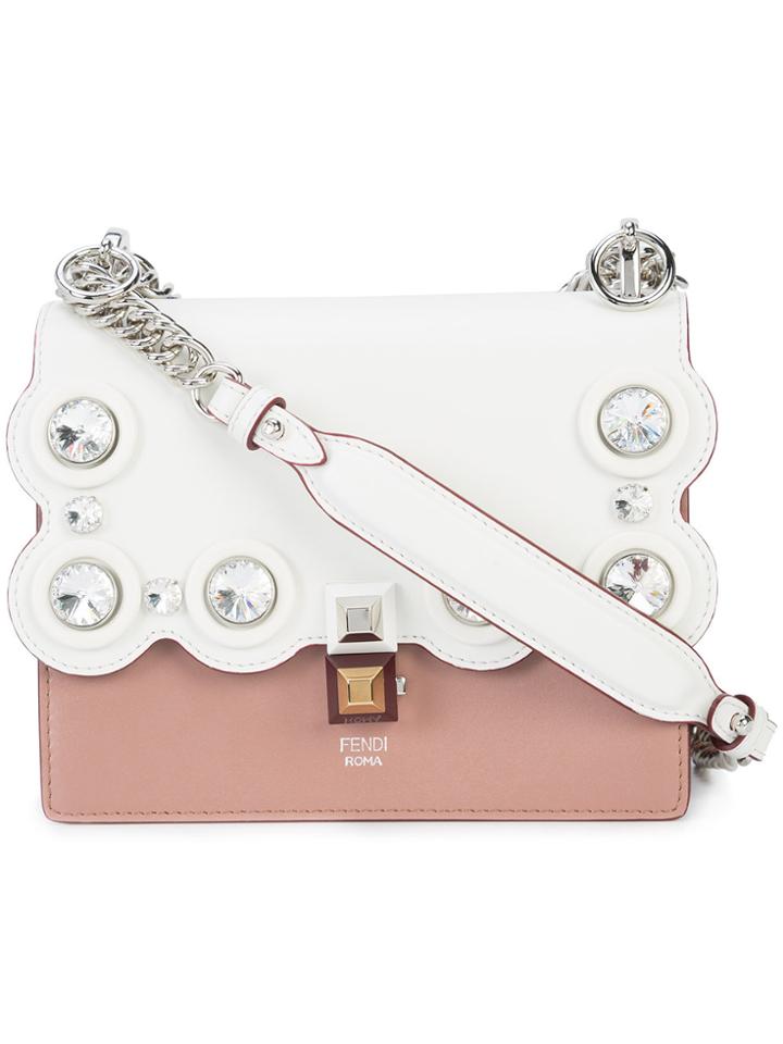 Fendi Kan I Mini Bag - White