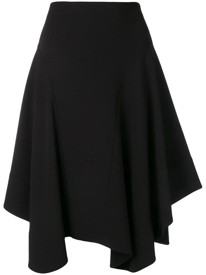 Chloé Handkerchief Hem Midi Skirt - Black