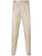 Kenzo Tapered Trousers, Men's, Size: 52, Nude/neutrals, Cotton/spandex/elastane