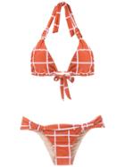 Adriana Degreas Printed Bikini Set - Brown