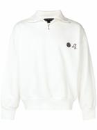 Gosha Rubchinskiy Logo Embroidered Sweater - White