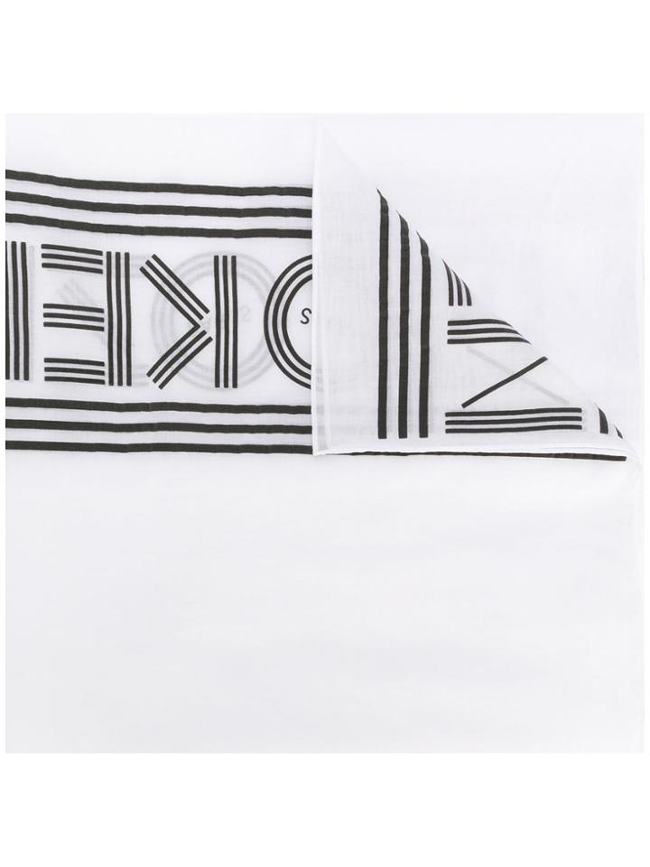 Kenzo Kenzo Logo Scarf - White