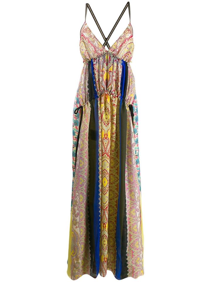 Etro Patchwork Dress - Yellow