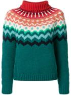 Anya Hindmarch Chunky Fair Isle Jumper - Green