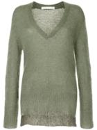 Dion Lee V-neck Jumper - Green