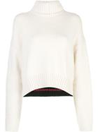 Proenza Schouler Cotton Cashmere Turtleneck Sweater - White