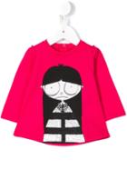 Little Marc Jacobs - 'mrs Jacob' T-shirt - Kids - Cotton/modal - 6 Mth, Pink/purple