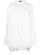 Ann Demeulemeester Tunic Shirt, Women's, Size: 44, White, Cotton