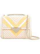 Sara Battaglia - Double Chains Shoulder Bag - Women - Calf Leather - One Size, Nude/neutrals, Calf Leather