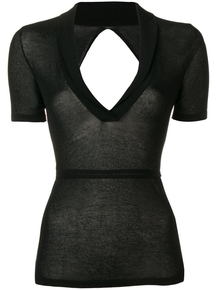 Jacquemus Fine-knit Top - Black