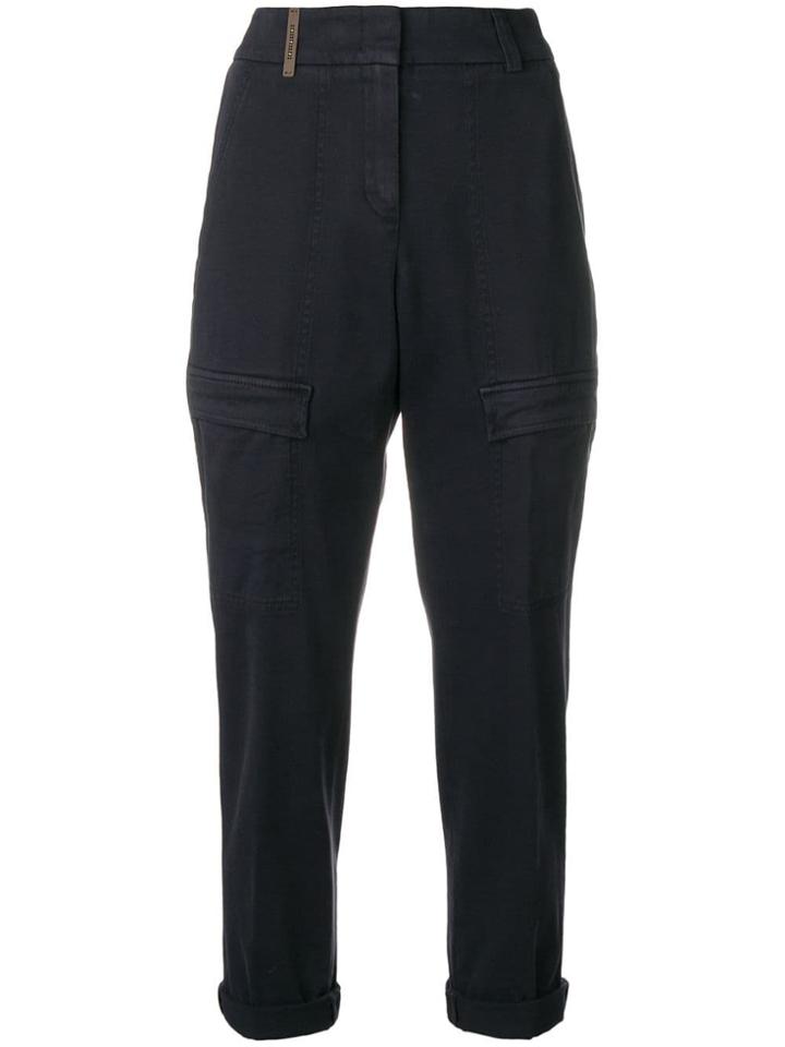 Peserico Pantaló Cargo - Blue