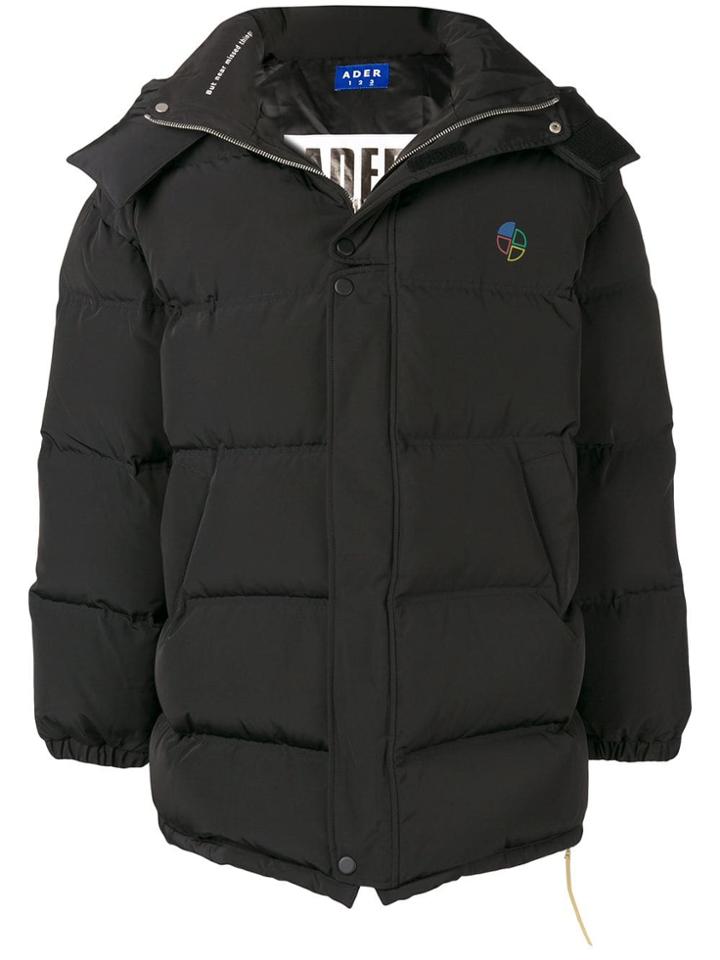 Ader Error Oversized Padded Coat - Black