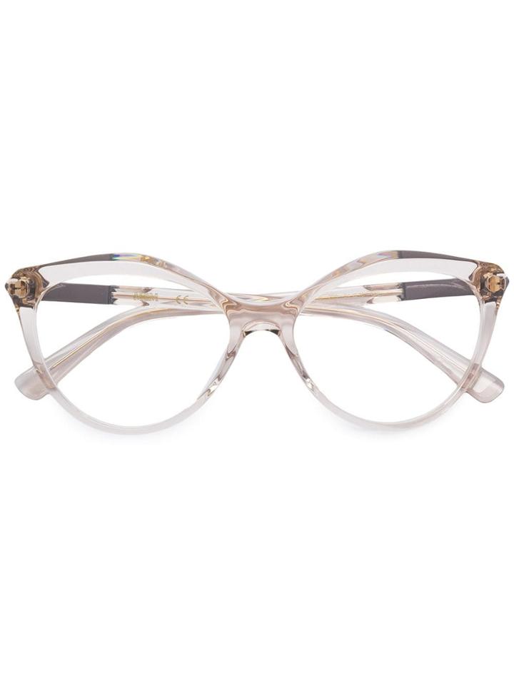 Mcm Transparent Cat Eye Glasses - Neutrals