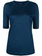 Luisa Cerano Classic T-shirt, Women's, Size: 38, Blue, Viscose