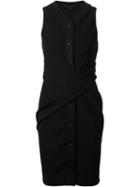 Alexander Wang Draped Dress, Women's, Size: 6, Black, Polyester