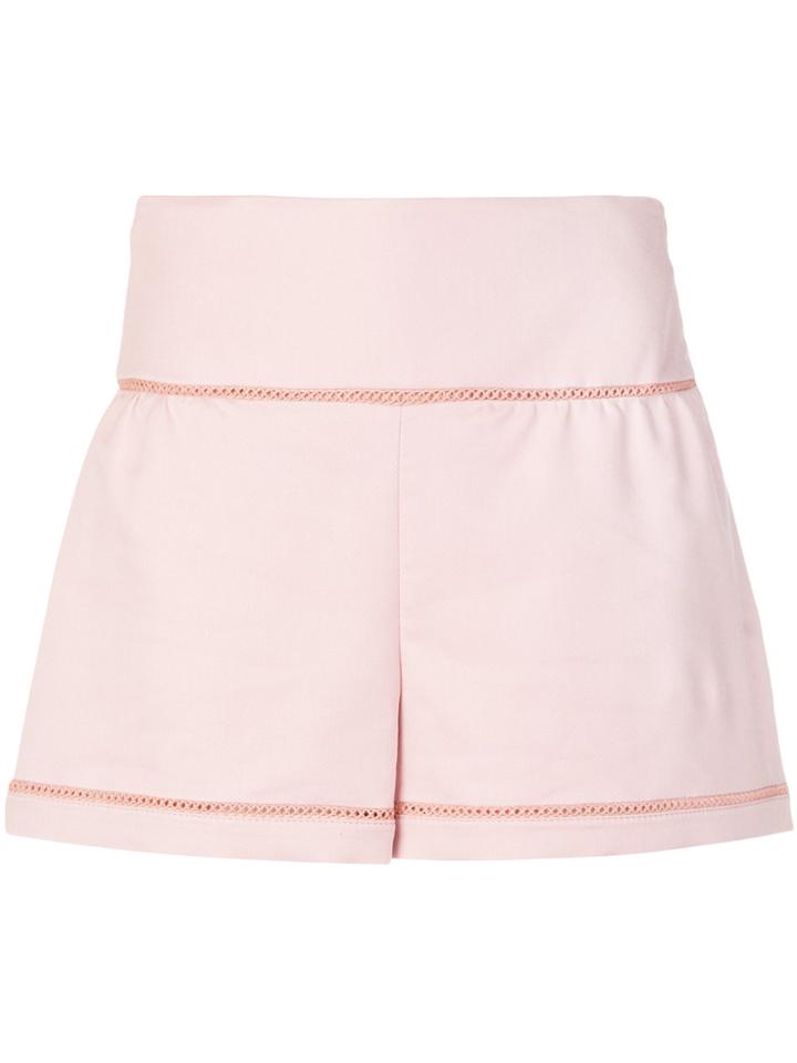Red Valentino High-waisted Shorts - Pink & Purple