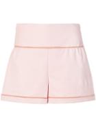 Red Valentino High-waisted Shorts - Pink & Purple