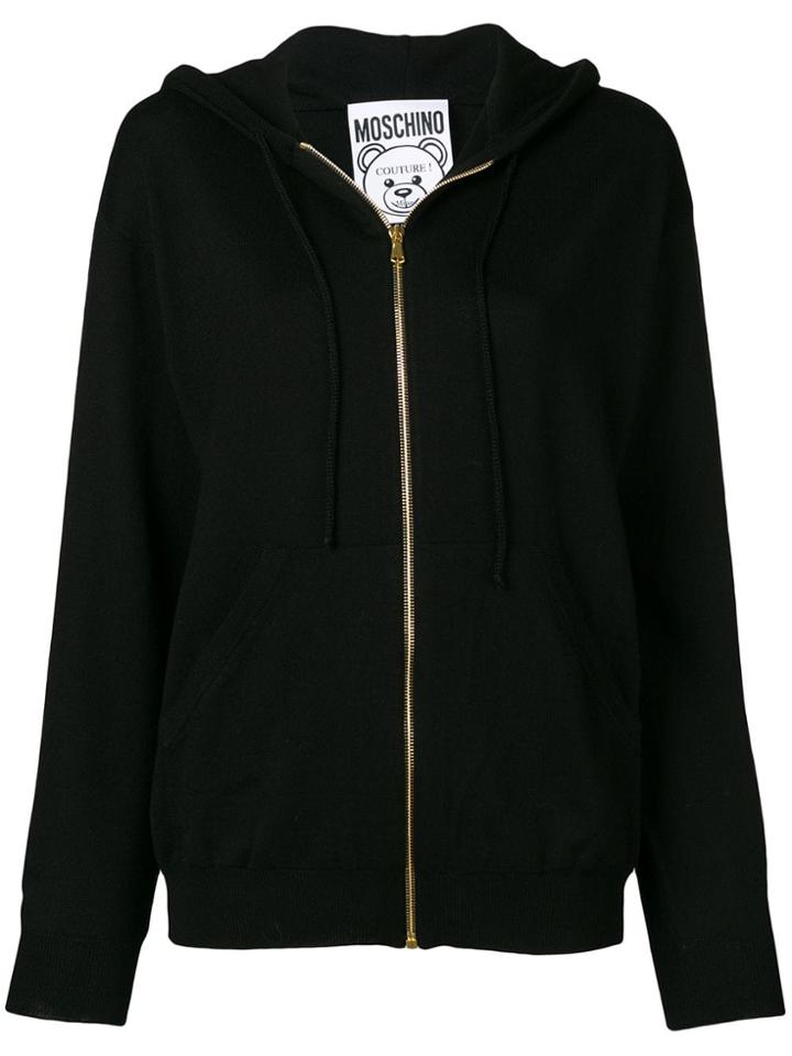 Moschino Christmas Lights Teddy Hoodie - Black