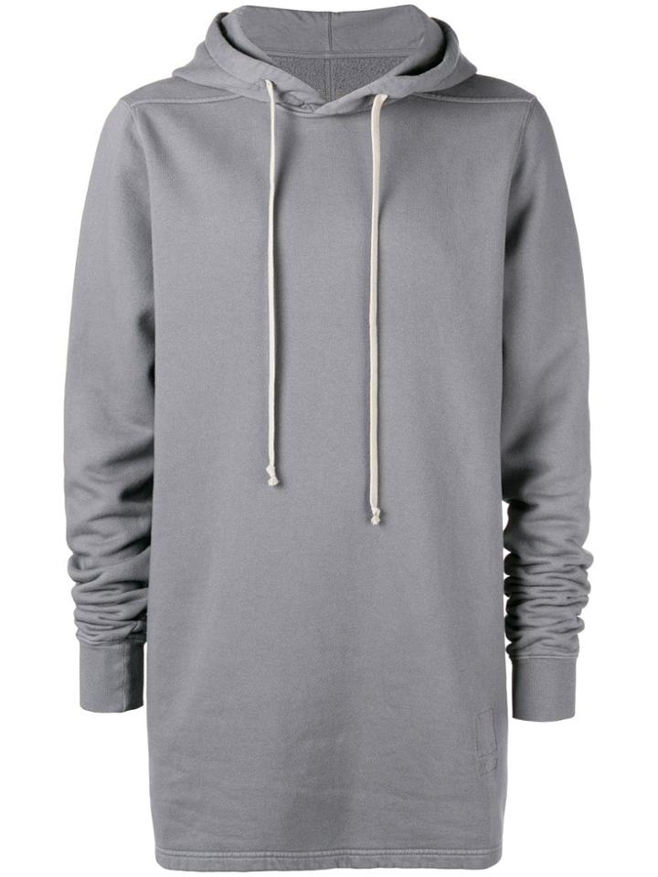 Rick Owens Drkshdw Long-sleeve Hoodie - Blue