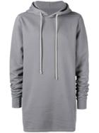 Rick Owens Drkshdw Long-sleeve Hoodie - Blue