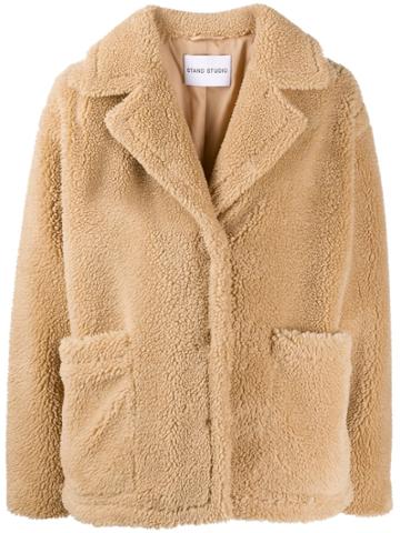 Stand Studio Shearling Jacket - Neutrals
