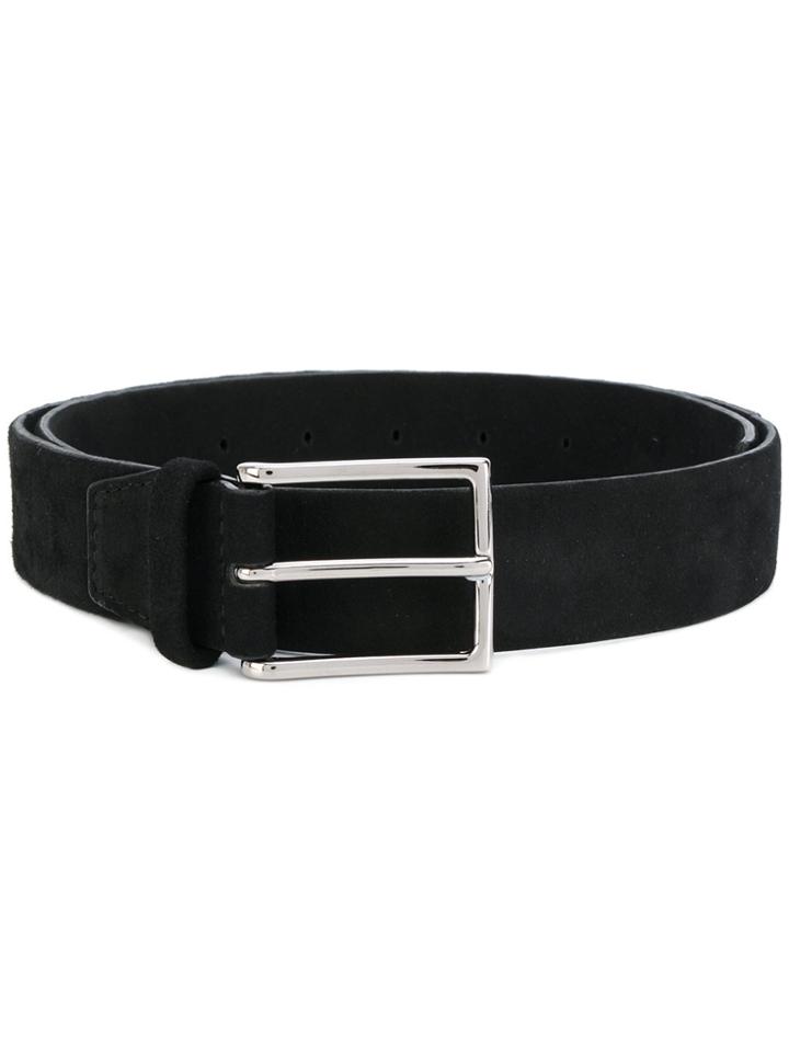 Orciani Thin Buckle Belt - Black