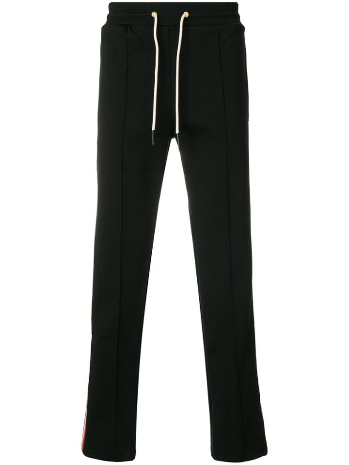 Drôle De Monsieur Side Stripe Track Trousers - Black