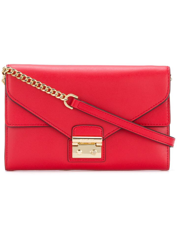 Michael Michael Kors Sloan Chain Wallet - Red