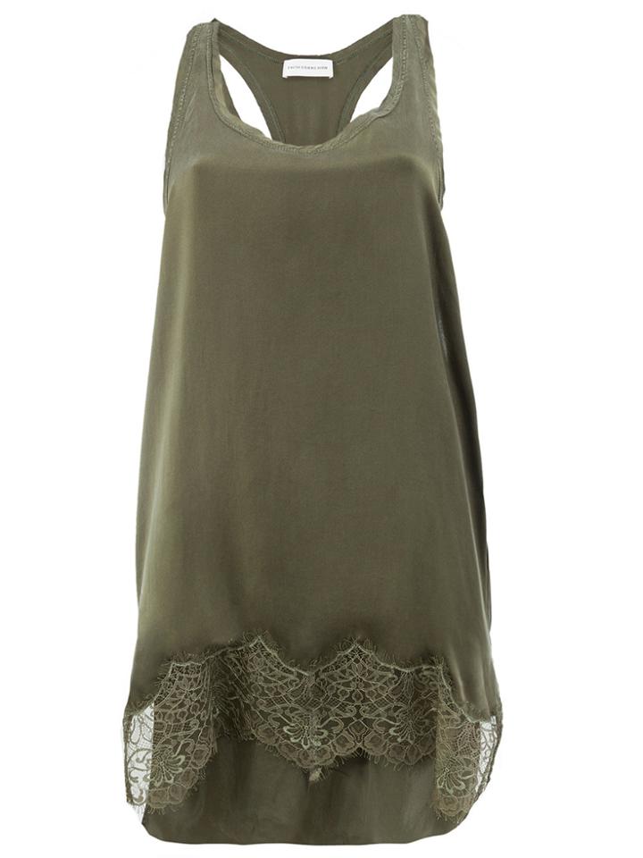 Faith Connexion Lace Hem Top - Green