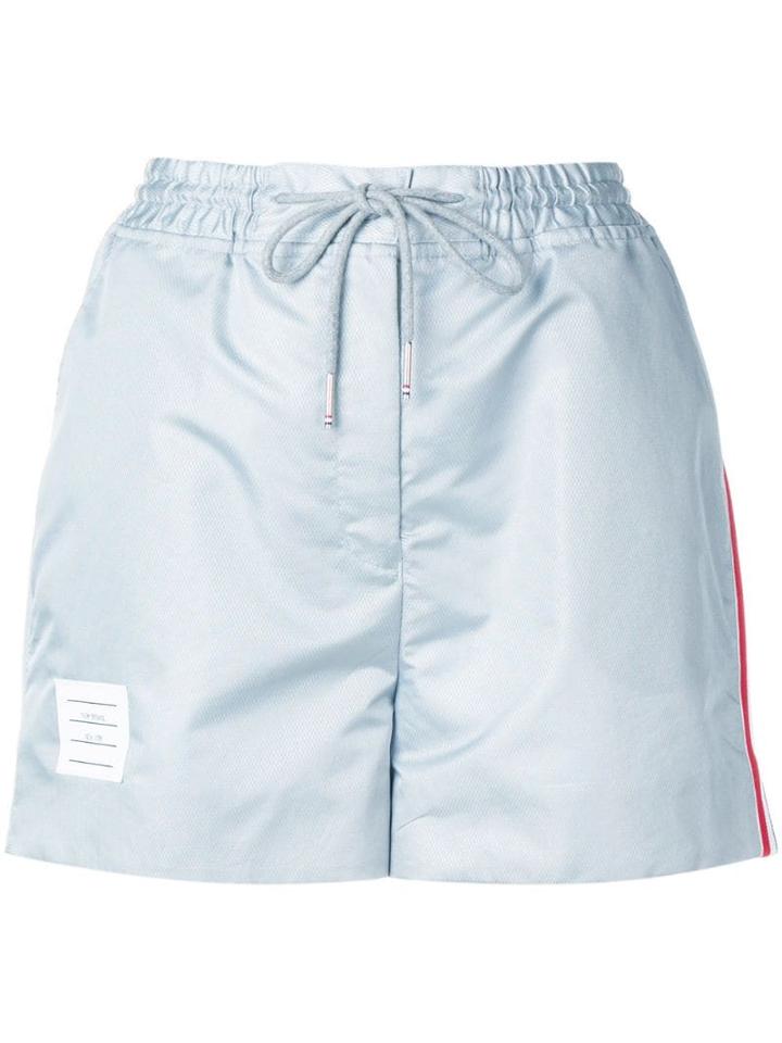 Thom Browne Ripstop Track Shorts - Grey