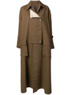 Acne Studios Oversized Duster Coat - Brown