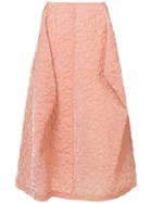 Comme Des Garçons Pre-owned Puffy Textured Pink Skirt
