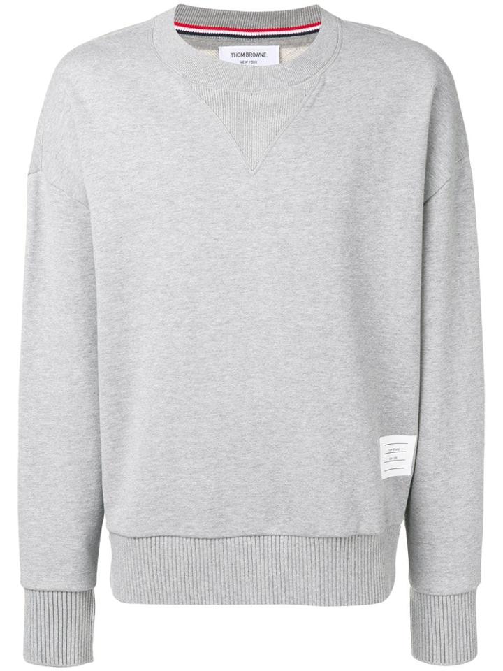 Thom Browne Oversized Loopback Sweatshirt - Grey
