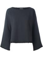 See By Chloé Whipstitch Detail Jumper, Women's, Size: Medium, Grey, Polyester/wool