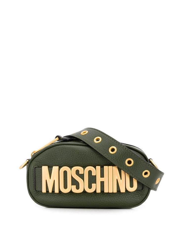 Moschino Oversized Logo Belt Bag - Green