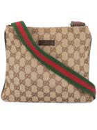 Gucci Vintage Shelly Line Messenger Bag - Brown