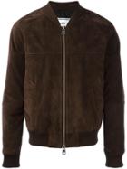 Ami Alexandre Mattiussi Suede Bomber Jacket - Brown
