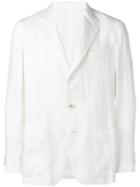 Caruso White Linen Blazer