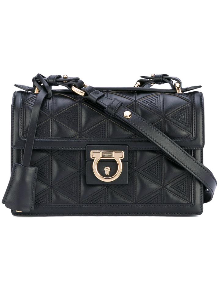 Salvatore Ferragamo - Quilted Shoulder Bag - Women - Leather - One Size, Black, Leather