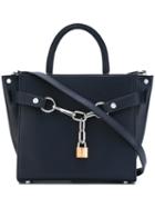 Alexander Wang - Attica Chain Satchel - Women - Calf Leather - One Size, Blue, Calf Leather