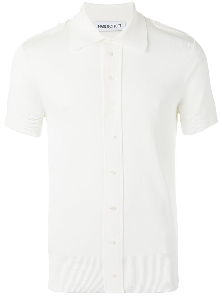 Neil Barrett Knitted Top, Men's, Size: Xl, White, Nylon/viscose