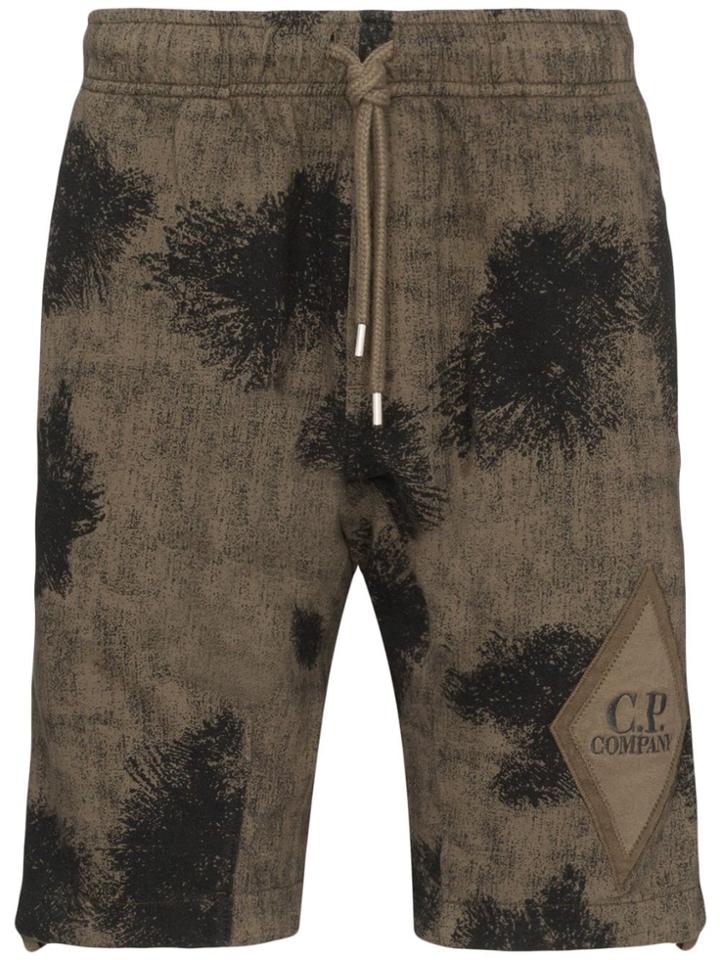 Cp Company Patterned Elasticated Waist Shorts - Green