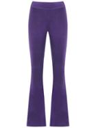 Cecilia Prado - Knitted Trousers - Women - Acrylic/lurex/viscose - P, Pink/purple, Acrylic/lurex/viscose