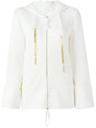 Twin-set Oversized Lace Trim Hoodie
